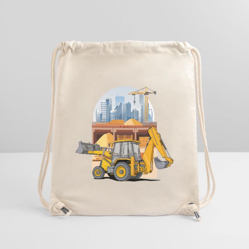 Backhoe Loader, Tractor Loader on Construction Site Stanley/Stella Recycled Gym Bag