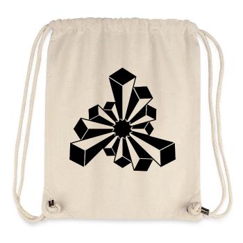 Kosmischer Kristall Starburst - Stanley/Stella recycelter Gym Bag - Naturweiß - Vorne