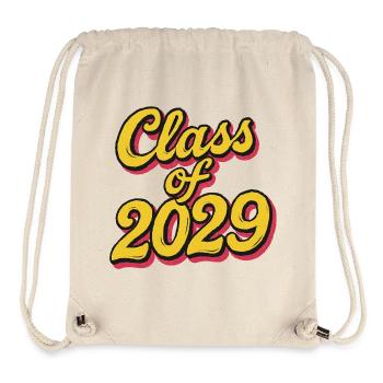 Class of 2029 Retro Script - Stanley/Stella Recycled Gym Bag - natural - Front