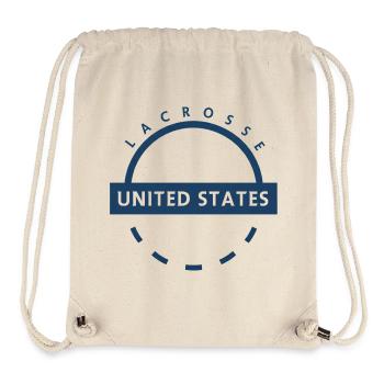 Lacrosse United States Emblem - Stanley/Stella Recycled Gym Bag - natural - Front