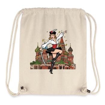 Pin-up russe de Moscou - Sac à cordon recyclé Stanley/Stella - blanc naturel - Devant