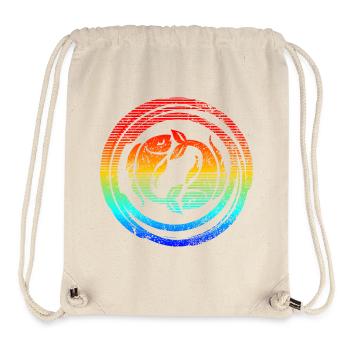 Horoscope Horoscope Poissons signe du zodiaque - Sac à cordon recyclé Stanley/Stella - blanc naturel - Devant