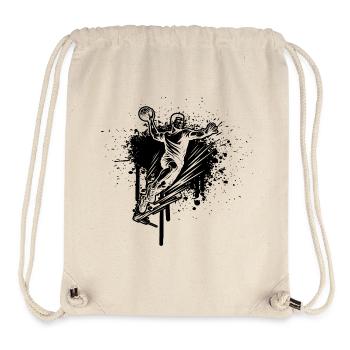 Handball Liebe zum Anziehen für Männer - Stanley/Stella recycelter Gym Bag - Naturweiß - Vorne