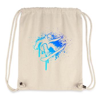 Puristisches Snowboard Thema für Frauen - Stanley/Stella recycelter Gym Bag - Naturweiß - Vorne