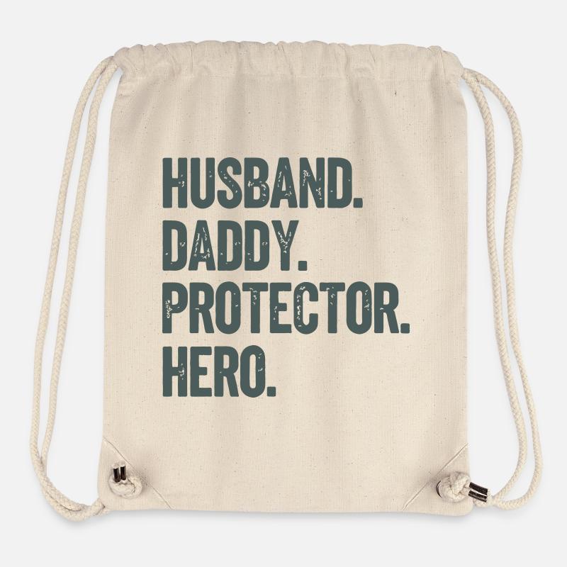 Husband Daddy Protector Hero - Stanley/Stella recycelter Gym Bag - Naturweiß