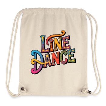 Line Dance Western Schriftzug - Stanley/Stella recycelter Gym Bag - Naturweiß - Vorne