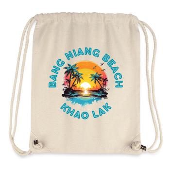 Bang Niang Beach Sonnenuntergangskreis - Stanley/Stella recycelter Gym Bag - Naturweiß - Vorne