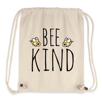 Bee Kind Typography - Stanley/Stella Recycled Gym Bag - natural - Front