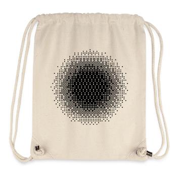 pixelated circle design - Stanley/Stella Recycled Gym Bag - natural - Front