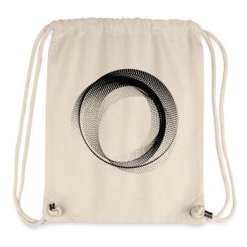 abstrakte kreisförmige Form - Stanley/Stella recycelter Gym Bag - Naturweiß - Vorne