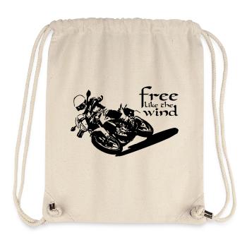 Biker Free - Stanley/Stella Recycled Gym Bag - natural - Front