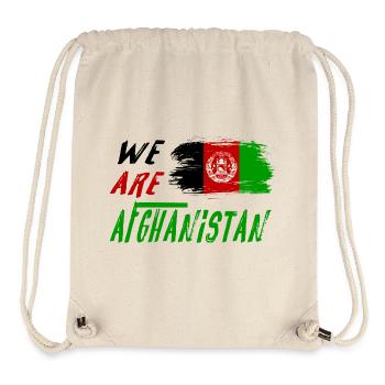 Nous sommes l'Afghanistan - Sac à cordon recyclé Stanley/Stella - blanc naturel - Devant