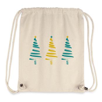 CHRISTMAS. MERRY CHRISTMAS. MERRY CHRISTMAS. NEW YEAR’S DAY - Stanley/Stella Recycled Gym Bag - natural - Front
