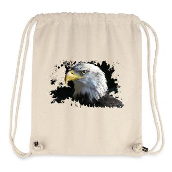 Adler - Stanley/Stella recycelter Gym Bag - Naturweiß - Vorne