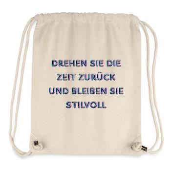 Neon lettering in retro style - Stanley/Stella Recycled Gym Bag - natural - Front