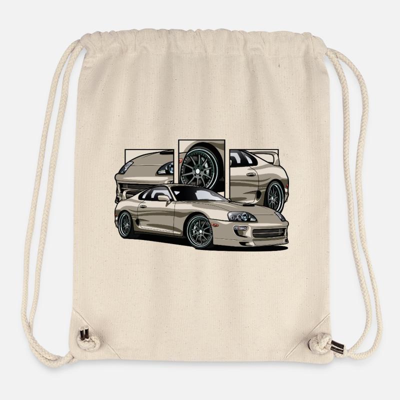 508212iustr - Sac à cordon recyclé Stanley/Stella - blanc naturel