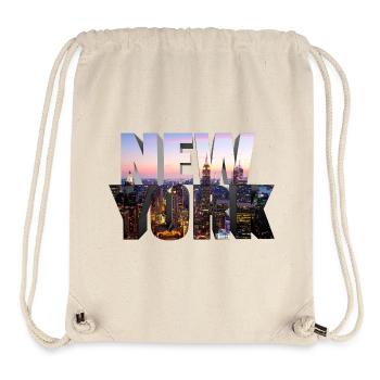 NEW YORK – The city in letters - Stanley/Stella Recycled Gym Bag - natural - Front