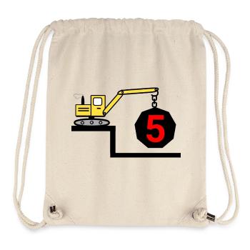 Excavator - Stanley/Stella Recycled Gym Bag - natural - Front