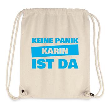 Prénom Karin - Sac à cordon recyclé Stanley/Stella - blanc naturel - Devant