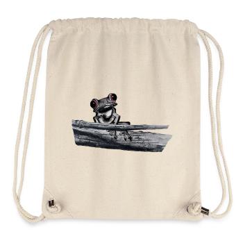 Red-eyed tree frog - Stanley/Stella Recycled Gym Bag - natural - Front