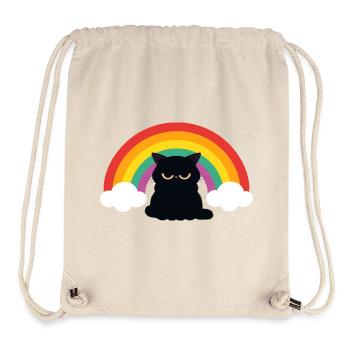 Mürrische Katze unterm Regenbogen - Stanley/Stella Recycled Gym Bag - natural - Front