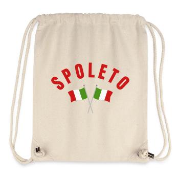 Spoleto Italian Flags  - Stanley/Stella Recycled Gym Bag - natural - Front