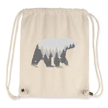 Waldgeist Bär - Sac à cordon recyclé Stanley/Stella - blanc naturel - Devant