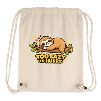 Faultierruhe: Zu Langsam Zum Hetzen - Stanley/Stella recycelter Gym Bag - Naturweiß - Vorne