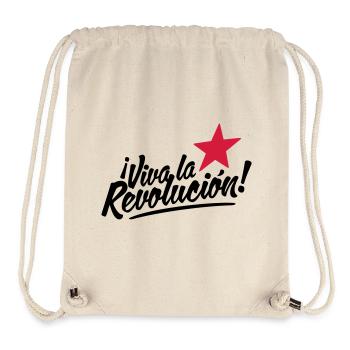 viva la revolucion - revolution! - Stanley/Stella Recycled Gym Bag - natural - Front