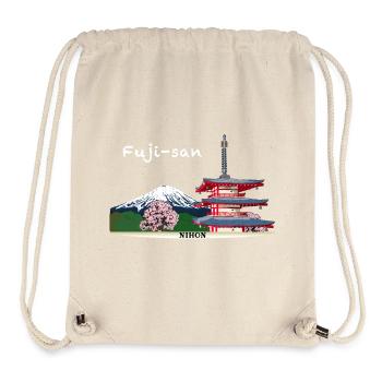 Mount Fuji, Japan, Pagoda - Stanley/Stella Recycled Gym Bag - natural - Front