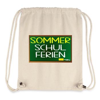 SOMMERSCHULFERIEN SCHULE - SOMMER - Stanley/Stella recycelter Gym Bag - Naturweiß - Vorne