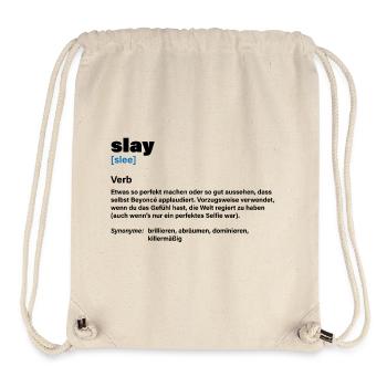 Slay – Masterpiece of Coolness - Stanley/Stella Recycled Gym Bag - natural - Front