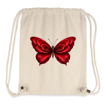 Rose wings – butterfly of red flowers - Stanley/Stella Recycled Gym Bag - natural - Front