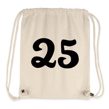 25. 25 JAHRE. 25. JUBILÄUM. 25 JAHRESJUBILÄUM. - Stanley/Stella recycelter Gym Bag - Naturweiß - Vorne