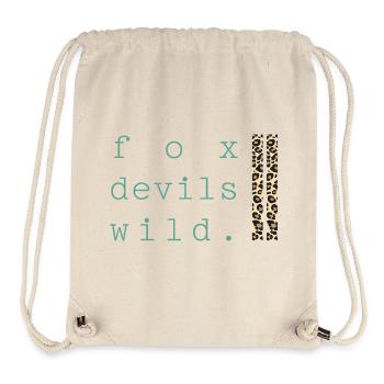 Fox Devil Wild Leopard - Stanley/Stella Recycled Gym Bag - natural - Front