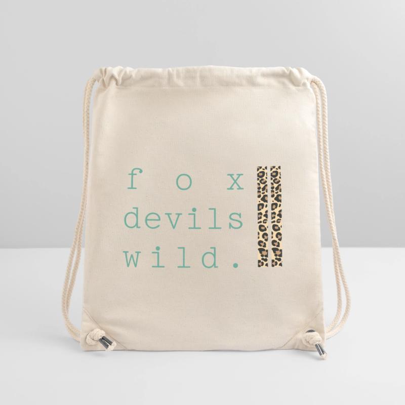 Fuchs-Teufels-Wild Leopard Stanley/Stella recycelter Gym Bag