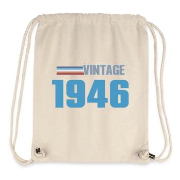 Tee 80 Jahre Weltraumgeboren 1946 - Stanley/Stella recycelter Gym Bag - Naturweiß - Vorne