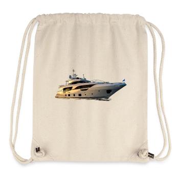yacht - Sac à cordon recyclé Stanley/Stella - blanc naturel - Devant