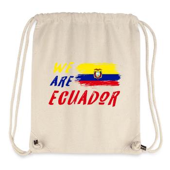 Wir sind Ecuador - Stanley/Stella recycelter Gym Bag - Naturweiß - Vorne