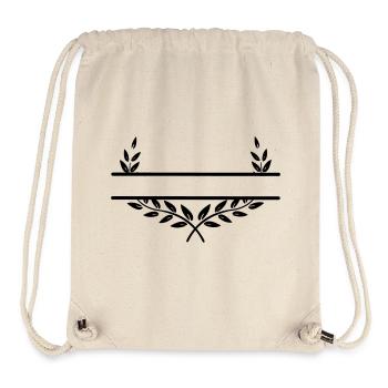 Laurel wreath with space for text - Stanley/Stella Recycled Gym Bag - natural - Front
