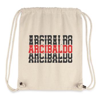 Arcibaldo t-shirt gift stacked text - Stanley/Stella Recycled Gym Bag - natural - Front