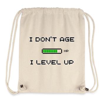 Ich altere nicht, ich steige auf – Pixel Gamer - Stanley/Stella recycelter Gym Bag - Naturweiß - Vorne