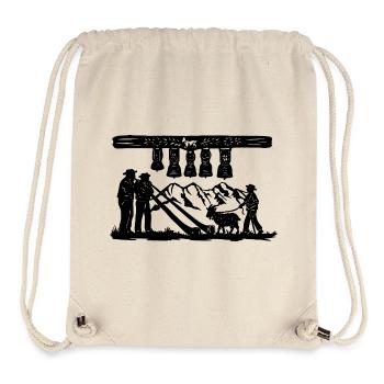 Glockenklang_black - Sac à cordon recyclé Stanley/Stella - blanc naturel - Devant