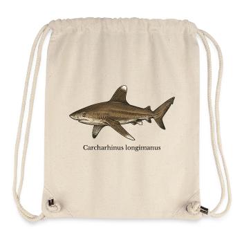 Carcharhinus longimanus shark design - Stanley/Stella Recycled Gym Bag - natural - Front