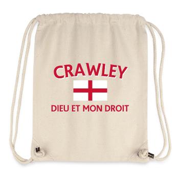 Crawley Graphic Flag Dieu Droit - Sac à cordon recyclé Stanley/Stella - blanc naturel - Devant
