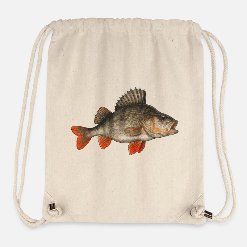 Perch Perch Perch Perch Fishing Perch Perch Perch - Stanley/Stella Recycled Gym Bag - natural