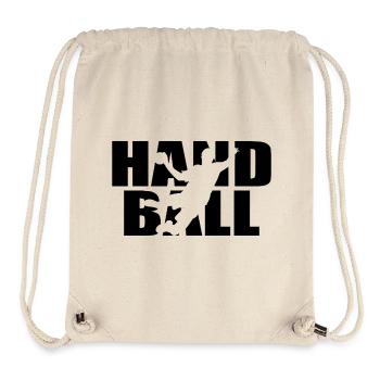 Classic Handball Design – Team Spirit & Power - Stanley/Stella Recycled Gym Bag - natural - Front