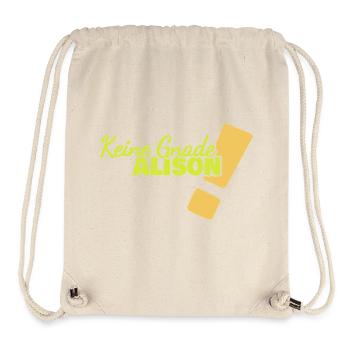 Funny Alison - Stanley/Stella Recycled Gym Bag - natural - Front