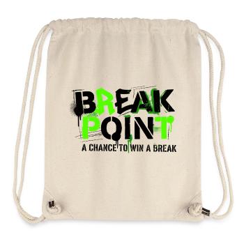 Tennis Break Point Winner Pullover Hoodie - Stanley/Stella Recycled Gym Bag - natural - Front