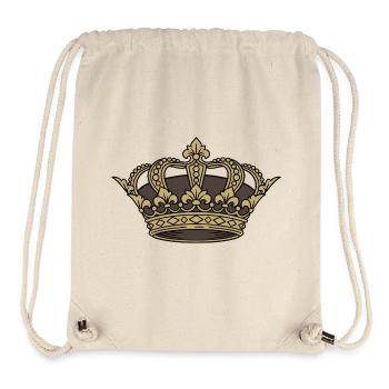 Königskrone Gold Antik Majestät Vektor - Stanley/Stella recycelter Gym Bag - Naturweiß - Vorne